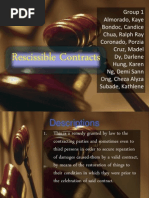 Rescissible Contracts 2