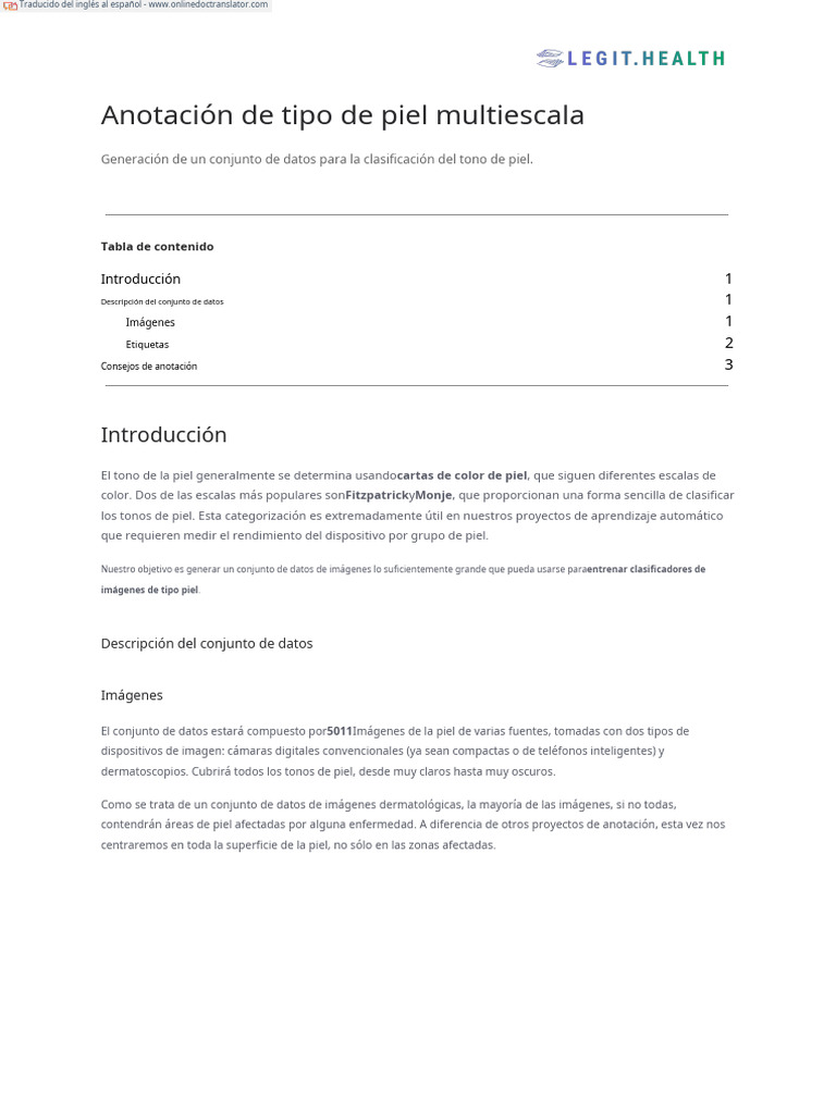 Skin Type Annotation Project - En.es | PDF | Salud y bienestar ...