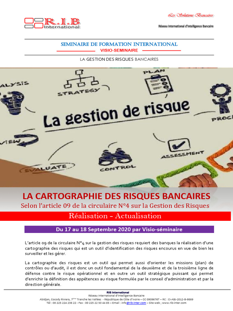 Cartographie des Risques Bancaires | PDF | Risque opérationnel ...