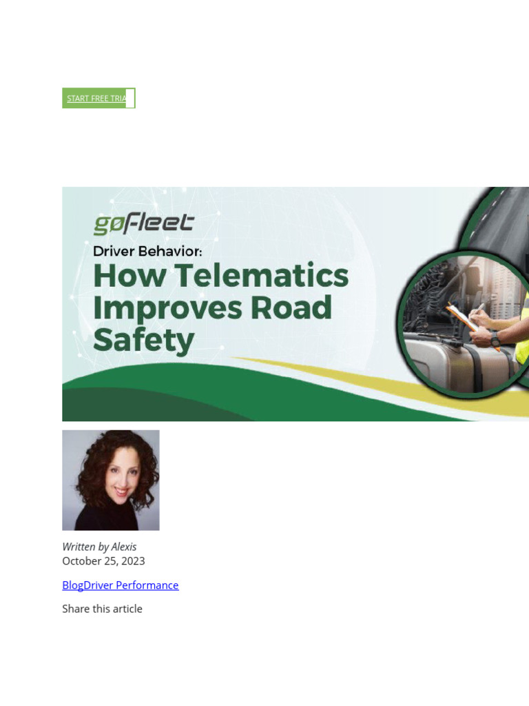 Applications Of Telematics In The Automotive Industry Download Free