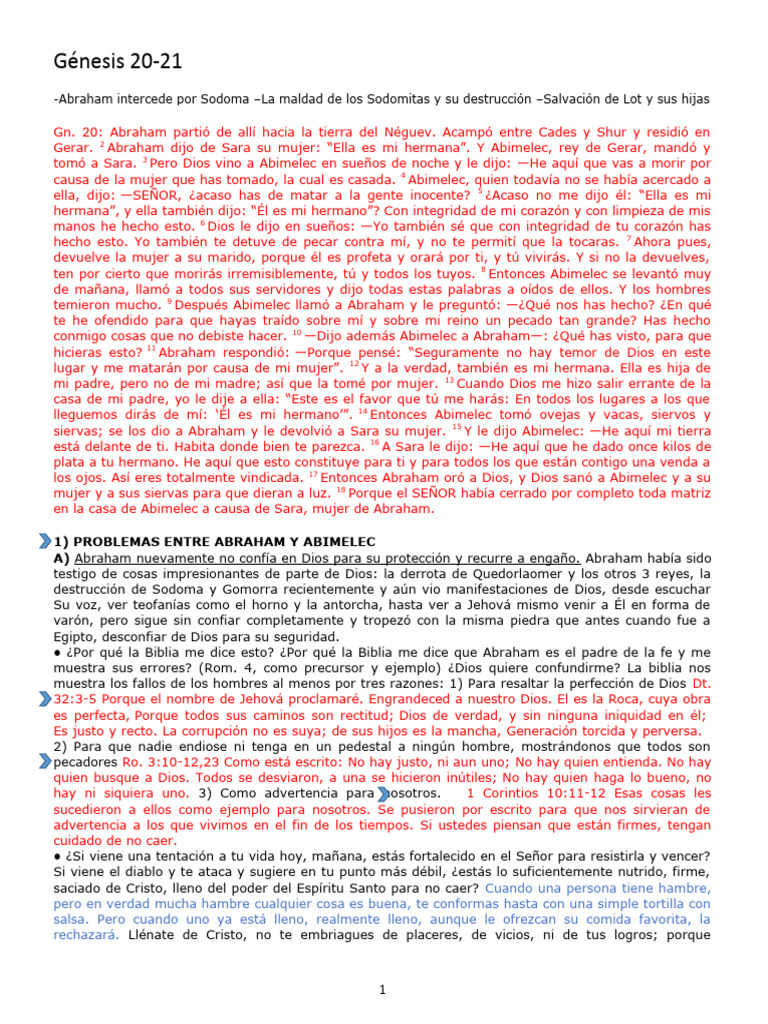 Genesis 20 21 Summary