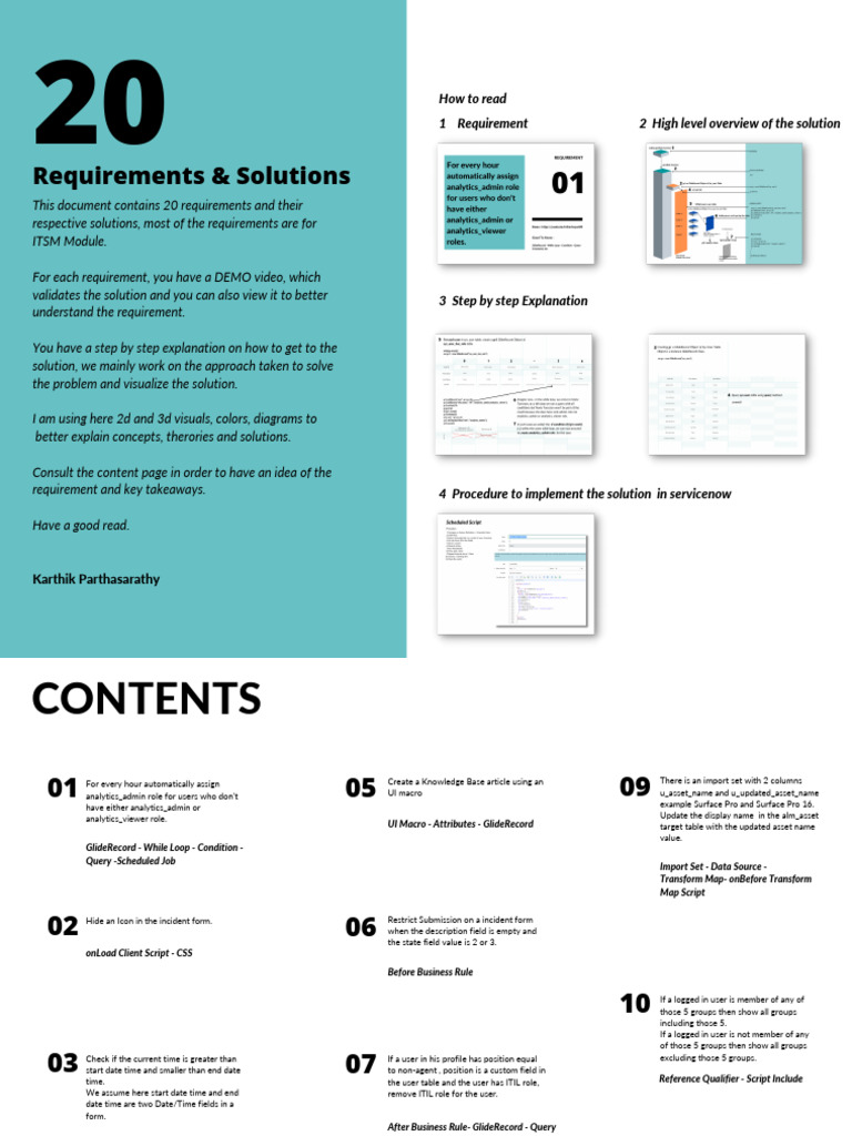 ITSM Requirements and Solutions Guide | PDF | Databases | Document ...