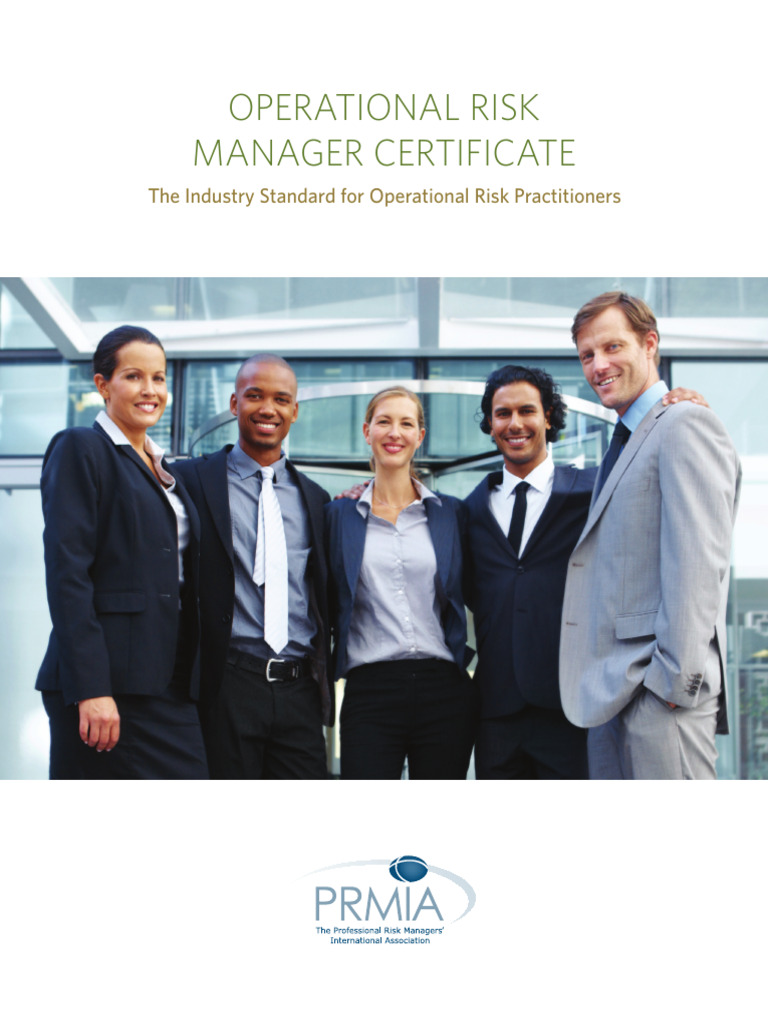 PRMIA Operational Risk Manager Handbook Intro Foreward-2020 | PDF ...