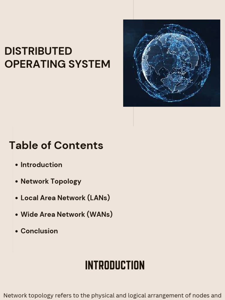 Distributed Operating System | PDF | Network Topology | Computer Network