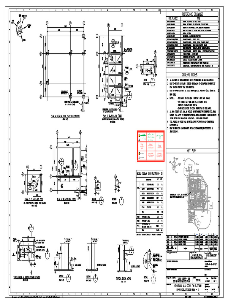 251034DADB03787 - EXCO01 - 02 Structural GA & Details For Platforms ...