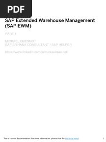 SAP Extended Warehouse Management SAP EWM Part 1 PDF 1681153130