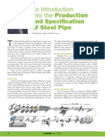 Introduction Into the Production and Specification of Steel Pipe