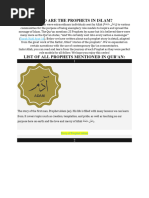 Stories of the 25 Prophets in Islam | PDF | Prophets And Messengers In ...