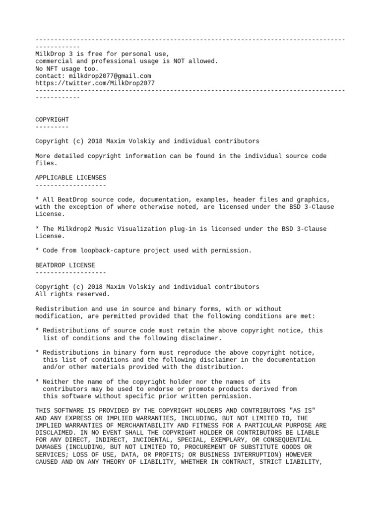 License pdf copyright legal liability