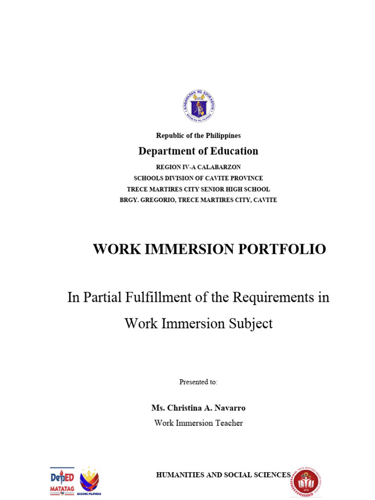 Beed Portfolio 4 1 Download Free Pdf Teachers Learning