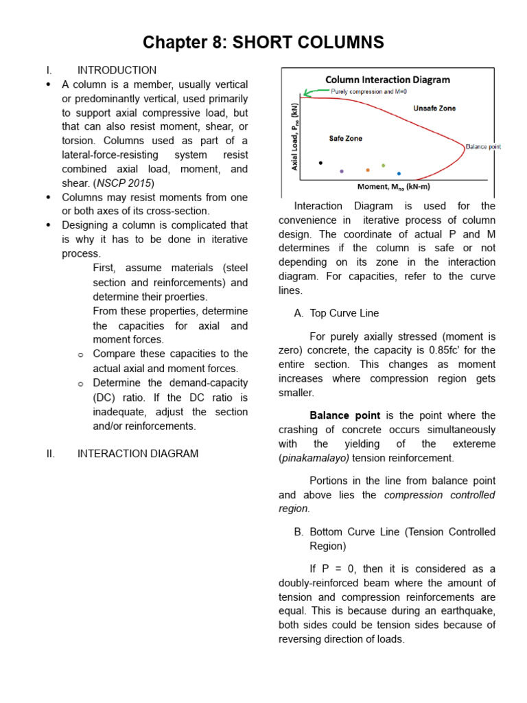 Short Columns: Design and Analysis Guide | PDF | Column | Continuum ...