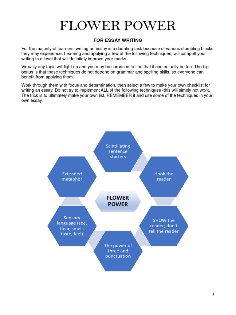 Essay Writing Techniques for Success | PDF | Language Mechanics ...