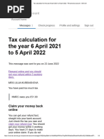 PAYE Coding Notice SA110 2025 | PDF | Taxes | Loans