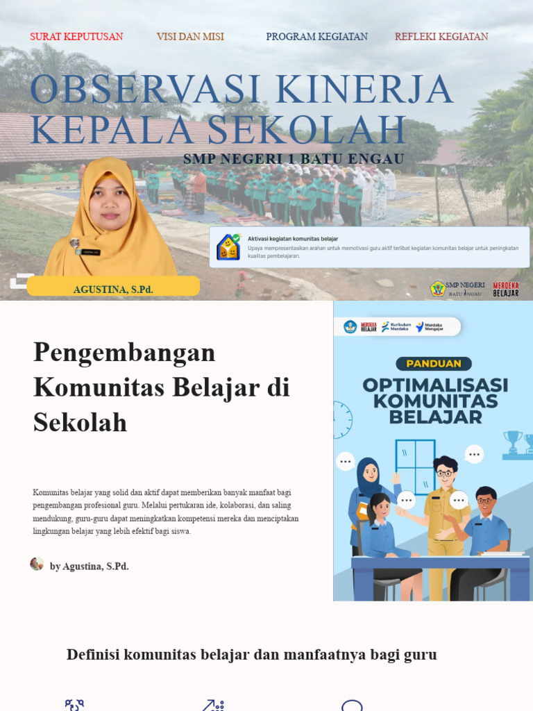 Presentasi Observasi Kinerja Kepala Sekolah Pdf