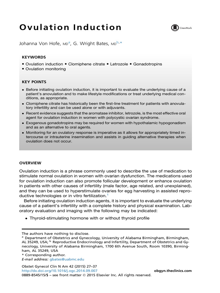2015 ovulation induction pdf polycystic ovary syndrome infertility