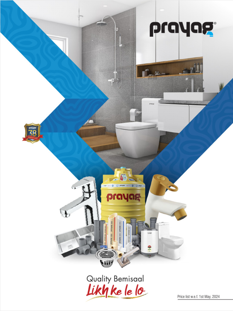 PRAYAG Master Price List Govt. W.E.F 1st May, 2024 PDF Tap