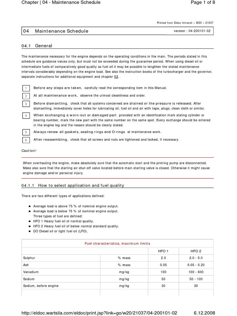 Honda Engine Maintenance Schedule | PDF | Pump | Fuel Oil