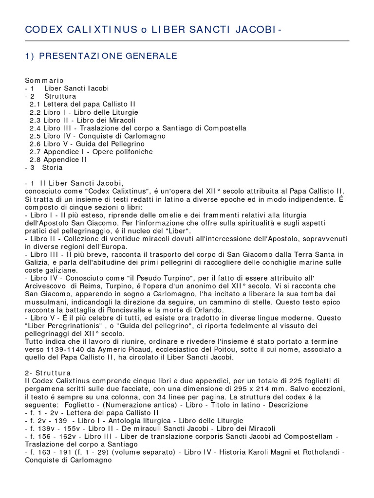 Codex Calixtinus | PDF