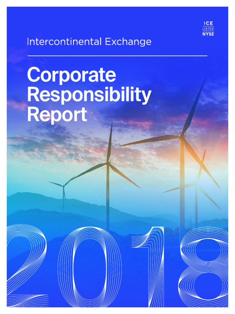ICE Corporate Responsibility Report | PDF | Futures Contract ...