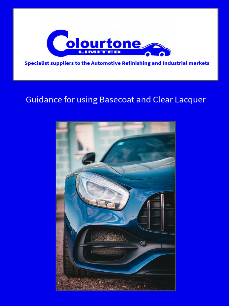 Basecoat and Clear Lacquer Application Guide | PDF | Paint | Materials