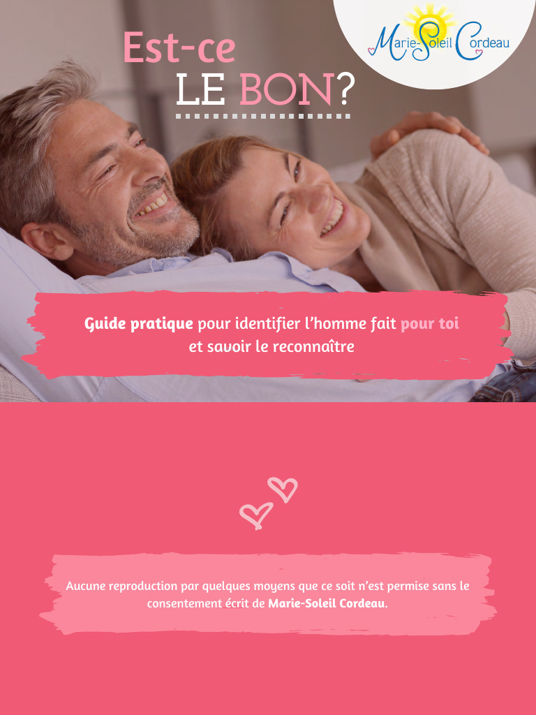 Guide Pour Trouver Le Bon Partenaire PDF Amour La Communication
