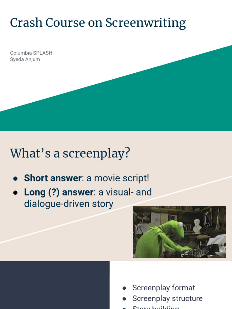 Action/Fantasy Screenwriting Crash Course | PDF | Screenplay ...