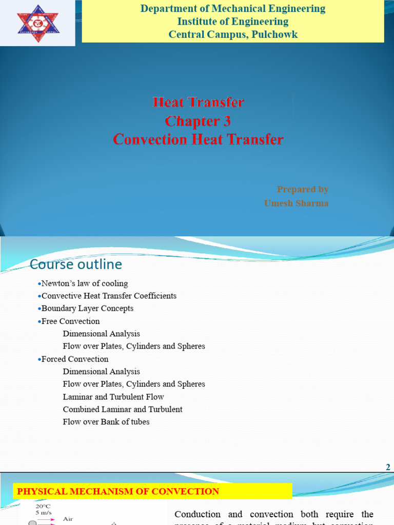 Chapter 3. Convection Heat Transfer | PDF | Reynolds Number | Convection