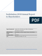 Sensolution 2018 Annual Report To Shareholders