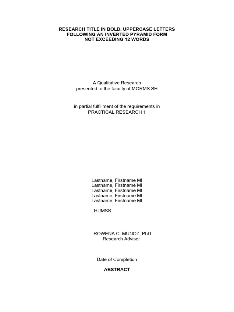 Research Paper Format | PDF | Data Analysis | Hypothesis