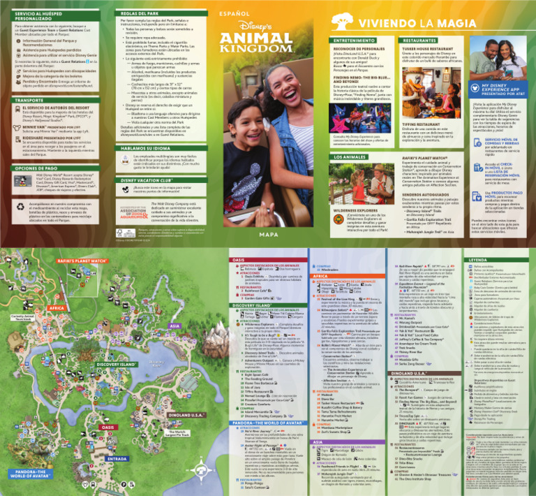 Mapa Guia Animal Kingdom | PDF