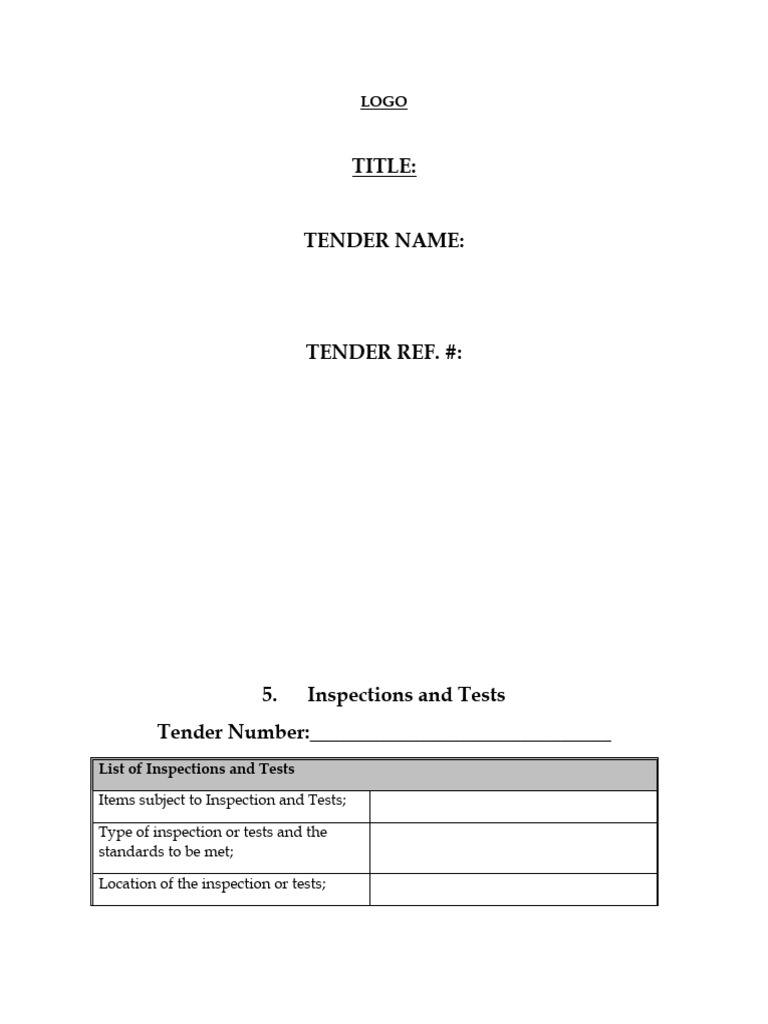 Inspection and Test Report Template | PDF | Business | Finance & Money ...
