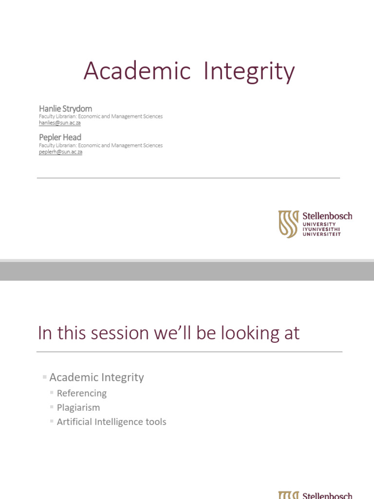 Academic Integrity and AI Tools Guide | PDF | Artificial Intelligence ...