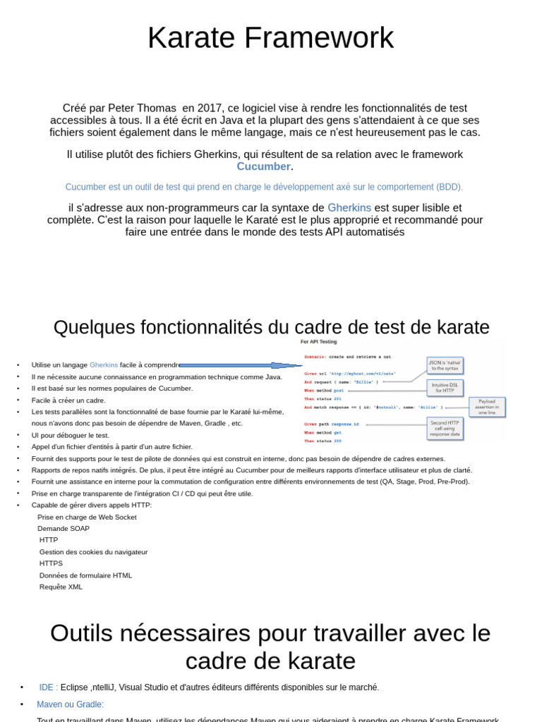 Introduction au Karate Framework Java | PDF | Java (Langage de ...