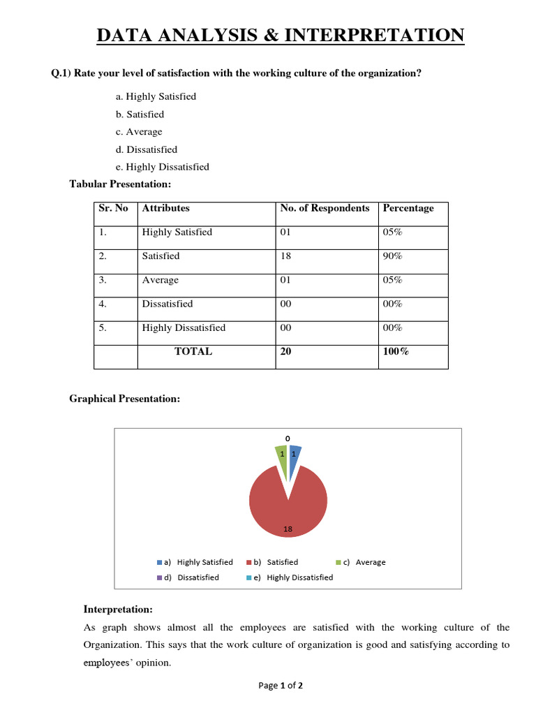 Format For Data Analysis & Intrepretation | PDF