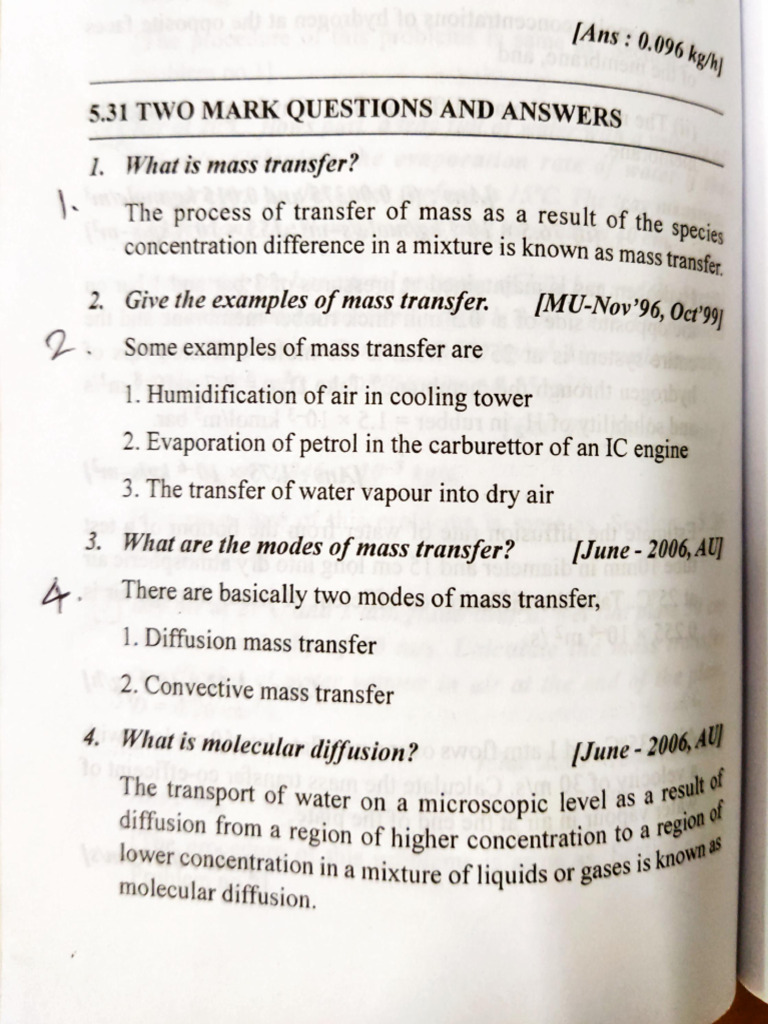 5th Units Two Marks | PDF