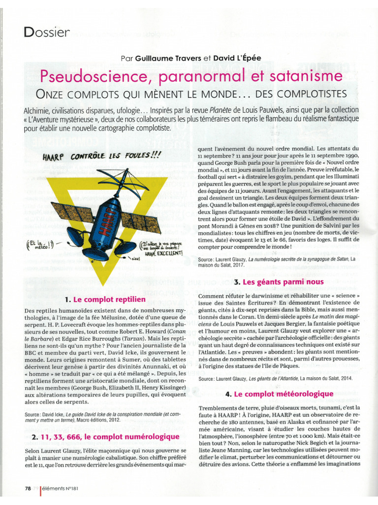 Conspi Dossier Complot | PDF