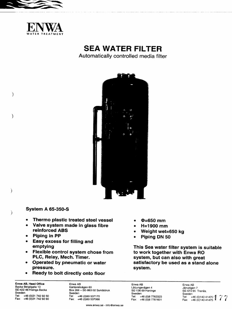 Water Filter, Back Flush PDF