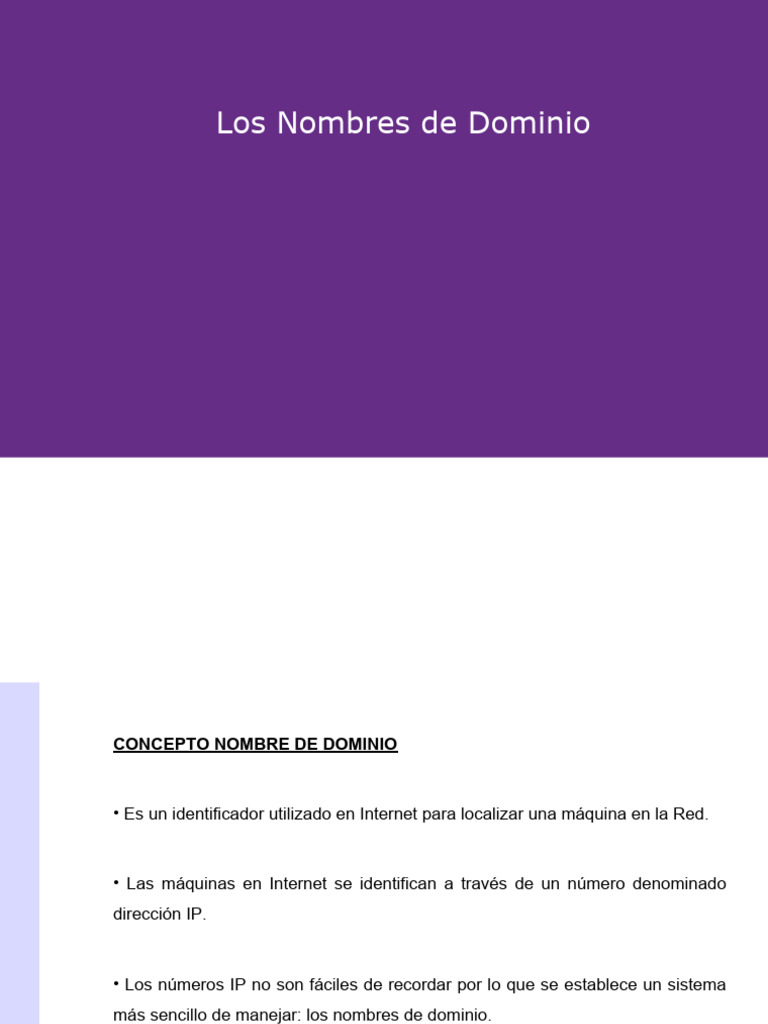 Nombres de Dominio y su Gestión | PDF | Nombre de dominio