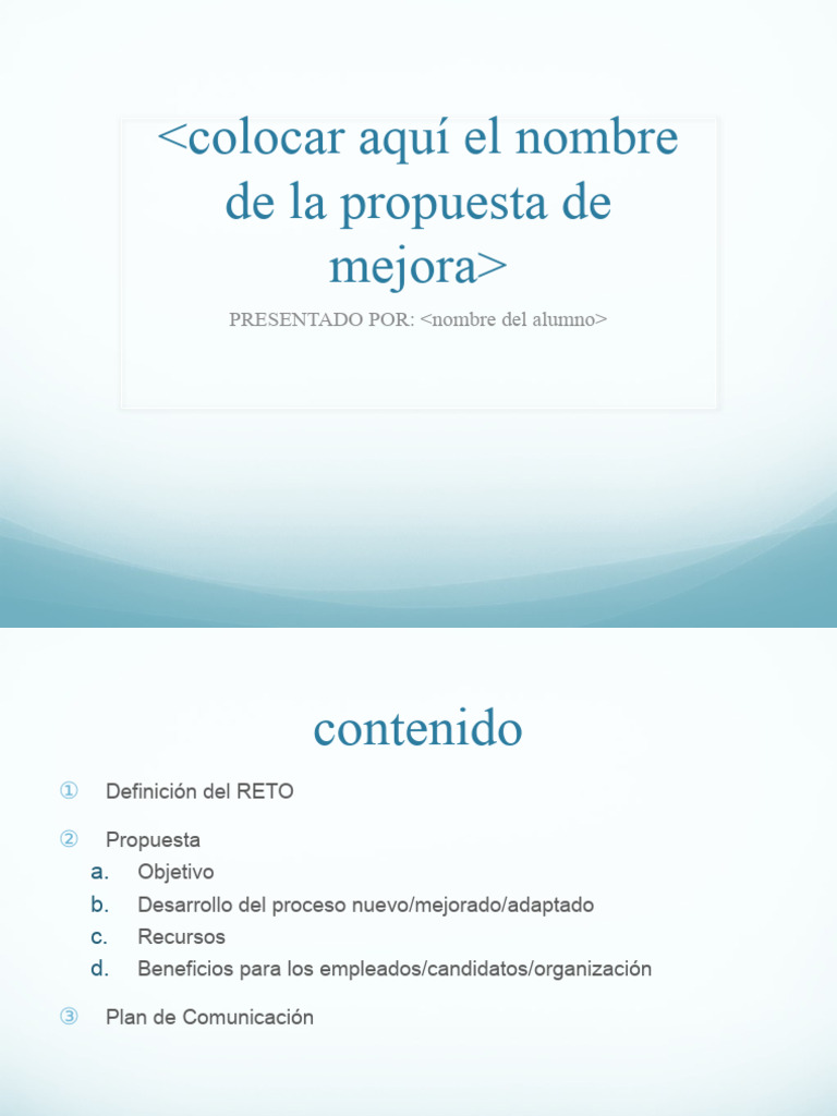 Propuesta de Mejora Organizacional | PDF | Business | Economias