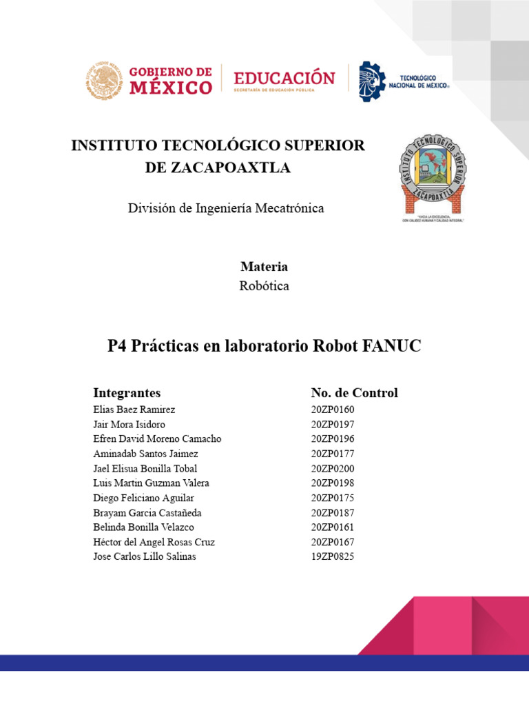 Practicas Robotica U4 Pdf Robótica Robot