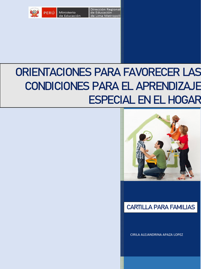 Cartilla para Familias EBE 17 05 20222 | PDF | Las emociones ...