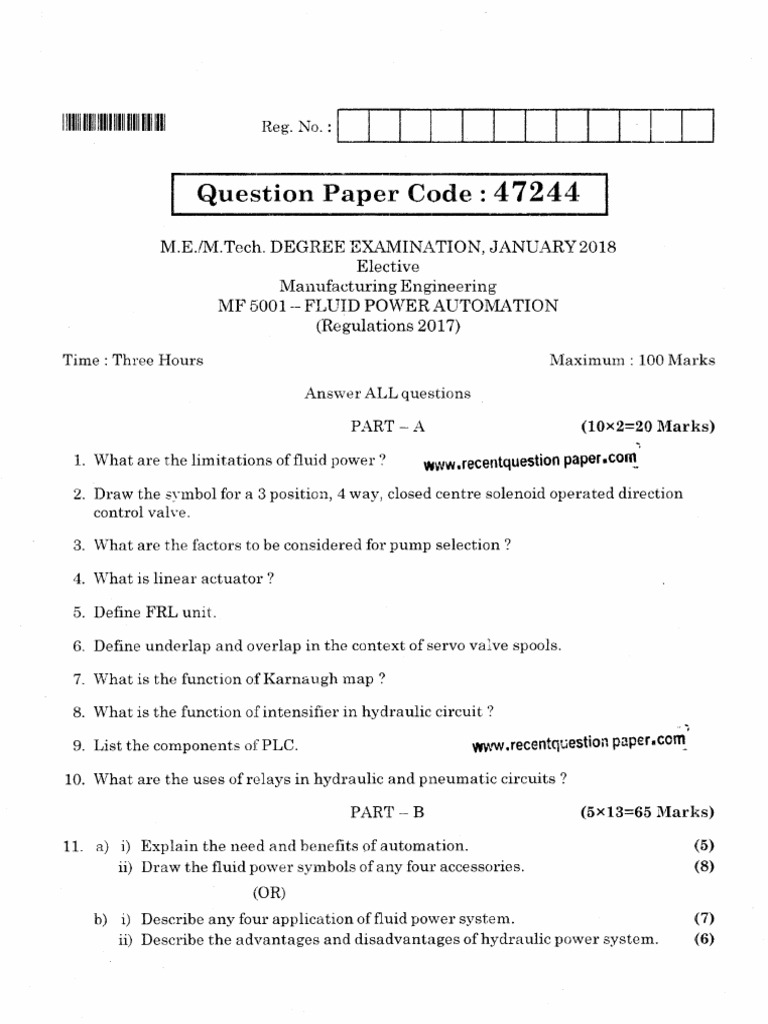 Mf5001 fluid power automation pdf mechanical engineering