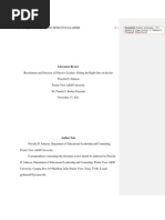 Download Literature Review-Recruiting and Selection-PJohnson by priscilladjohnson SN74255540 doc pdf