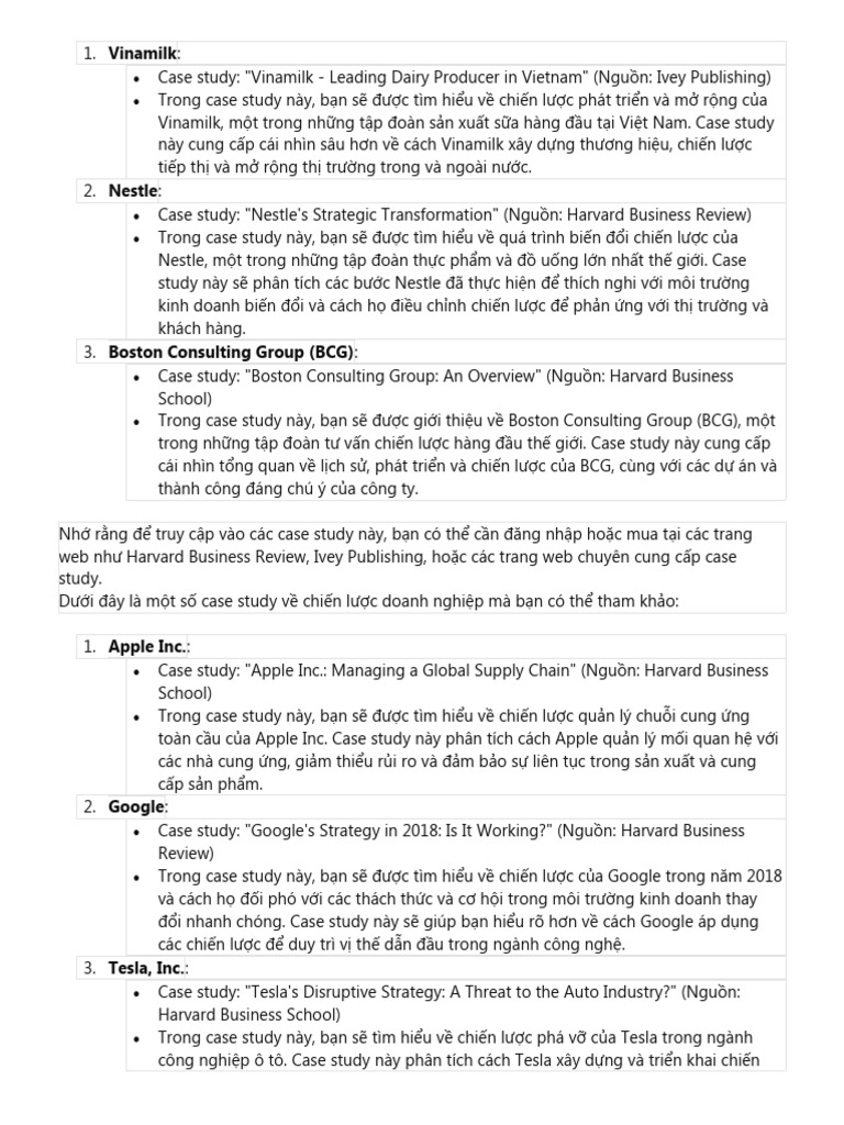 Case Study Marketing Pdf