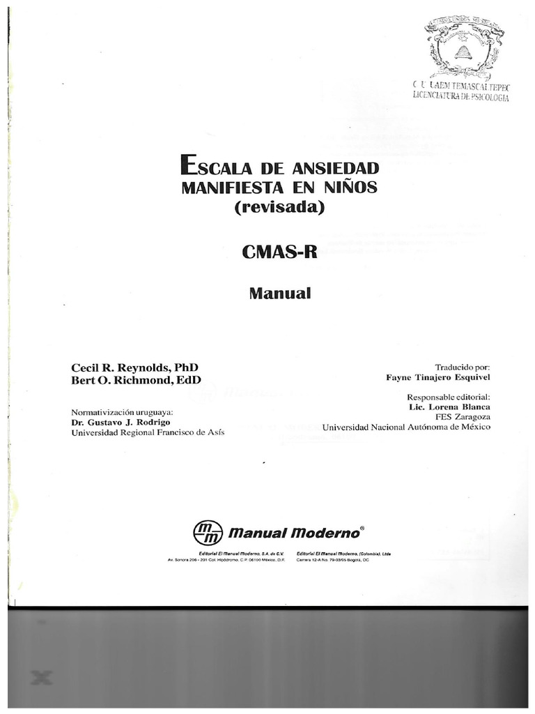 Cmas-R 1 | PDF