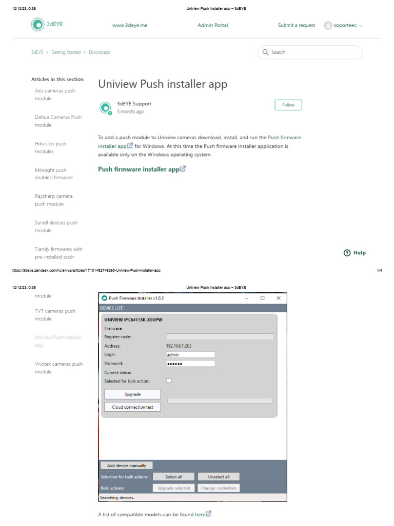 Uniview Push Installer for Windows | PDF | Mobile App | Installation ...