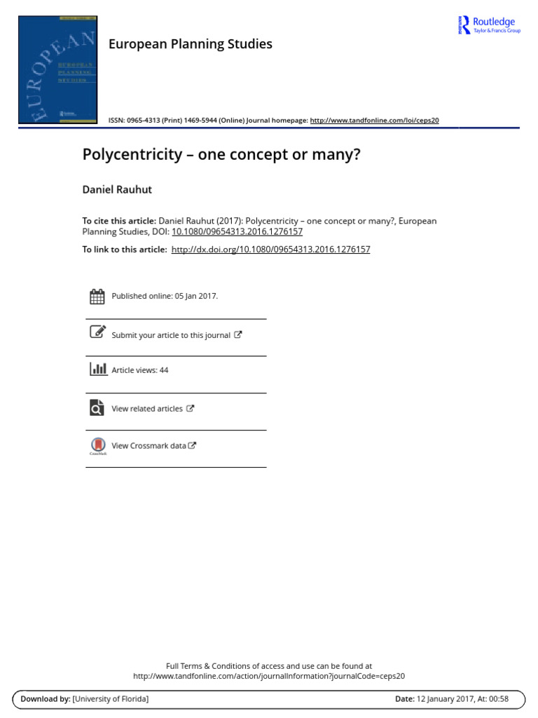 Understanding Polycentricity in Planning | PDF | Policy | European Union