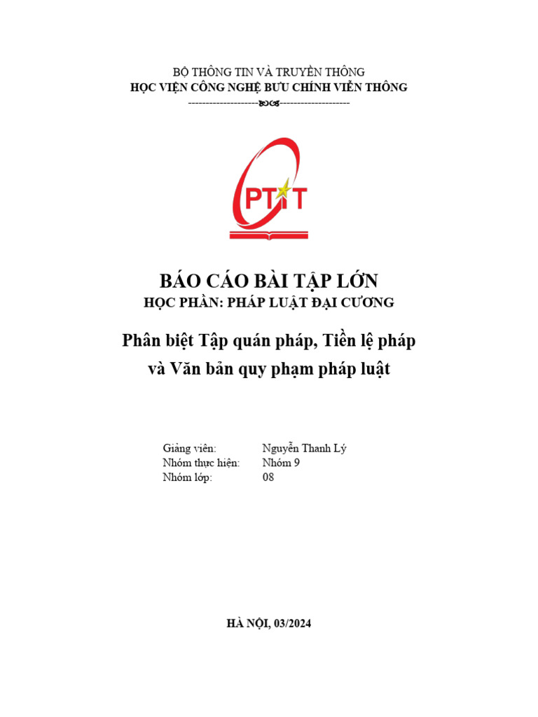BTL - PLDC Ptit | PDF