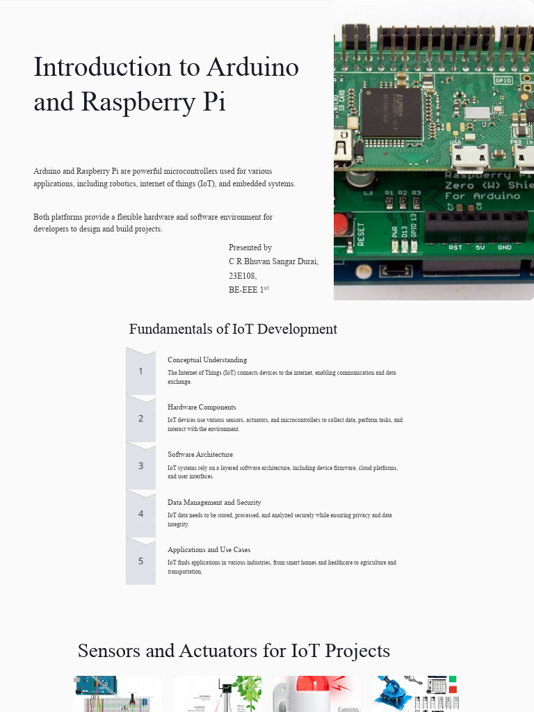 Introduction To Arduino and Raspberry Pi | PDF | Internet Of Things ...