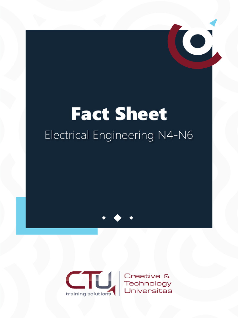 Electrical Engineering N4 To N6 Fact Sheet 2024 Download Free PDF